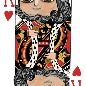 Print Poker Card King oh Hearts