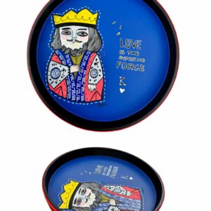 Leather Tray King of Hearts