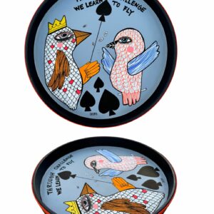 Leather Tray Birds Of Challenge